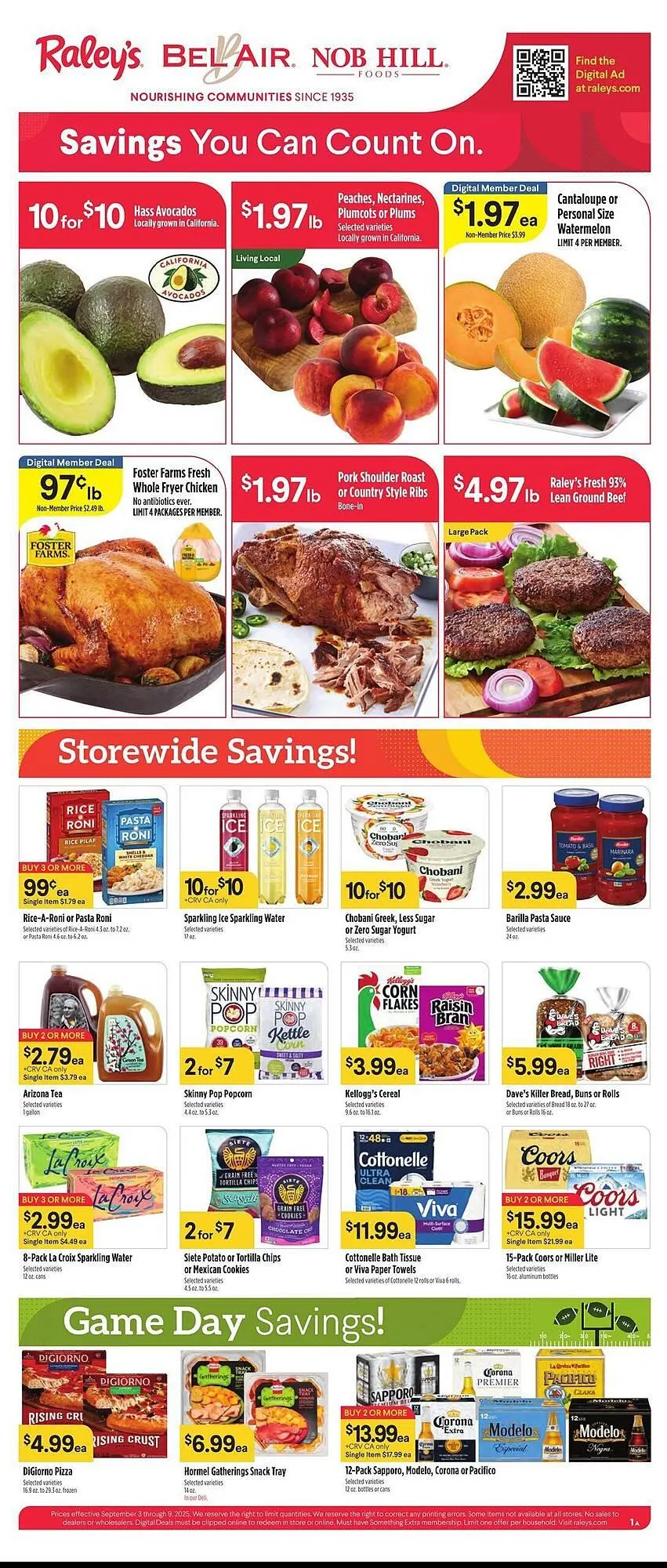 Weekly ad Bel Air Markets weekly ad from September 3 to September 9 2025 - Page 1