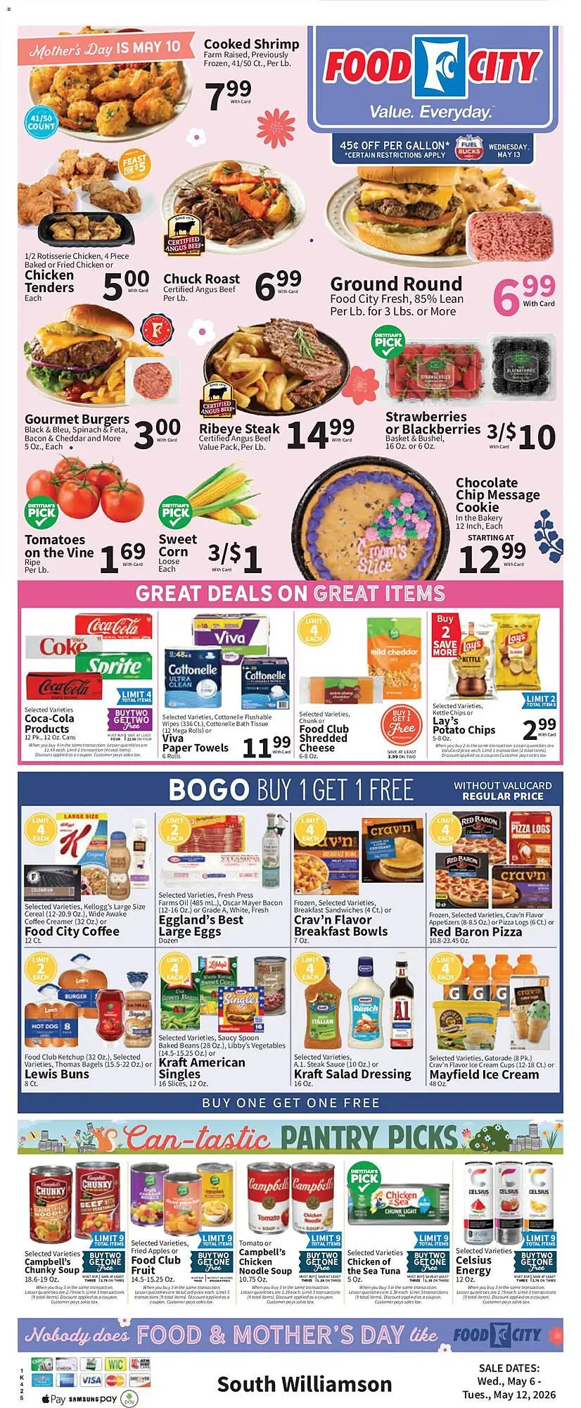 Weekly promotion Food City weekly ad spanning from May 6 to May 13 2026 - Page 3 for Catalogue 365