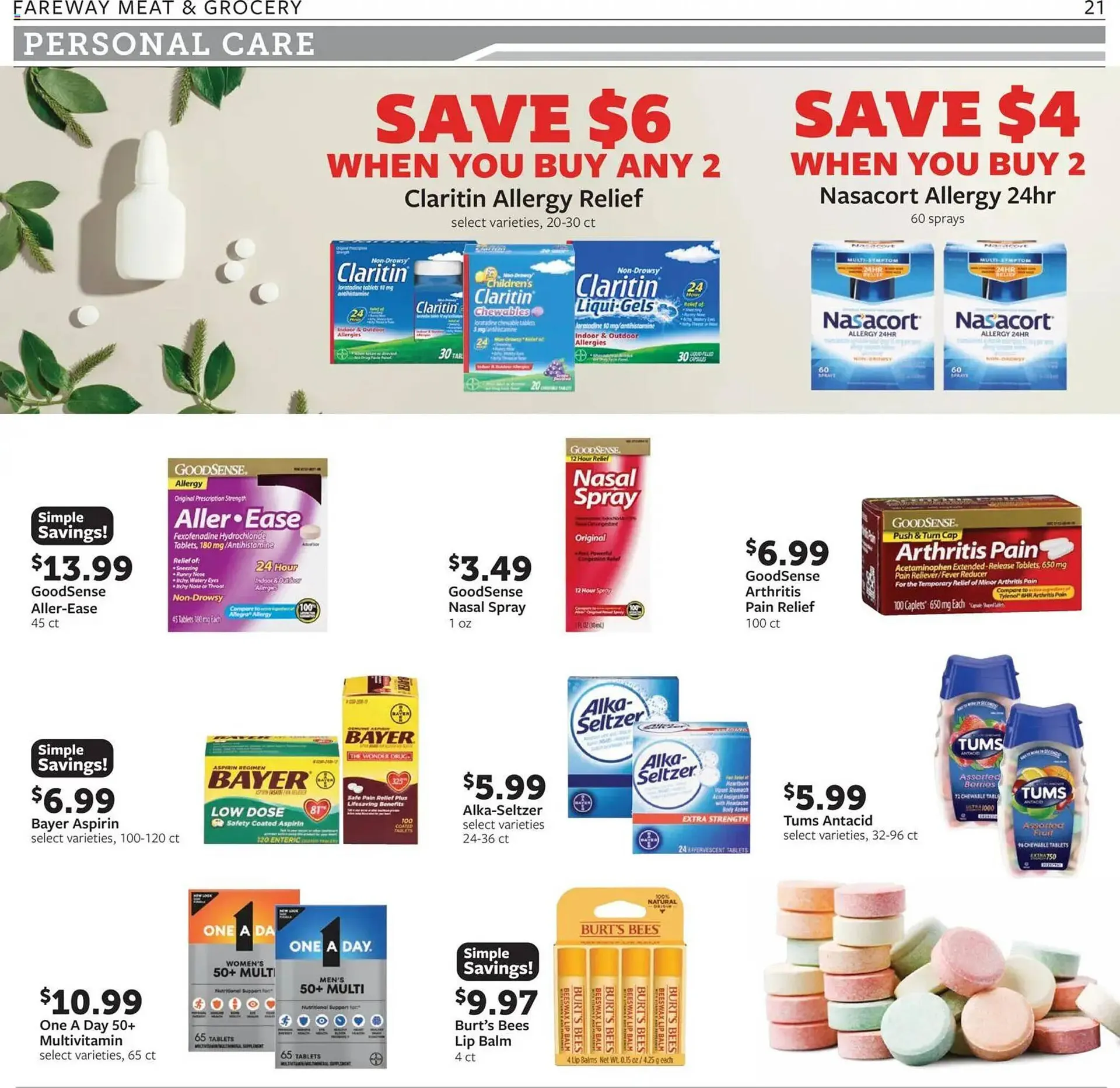 Weekly promotion Fareway weekly ad spanning from May 4 to May 9 2026 - Page 21 for Catalogue 365