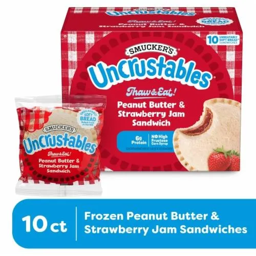 Smucker's Uncrustables Peanut Butter & Strawberry Jam Sandwiches
