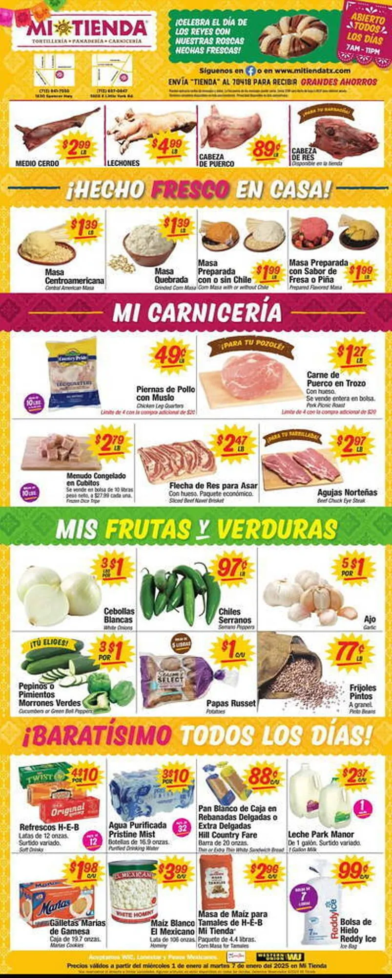 Weekly ad Mi Tienda Weekly Ad from January 1 to January 7 2025 - Page 1