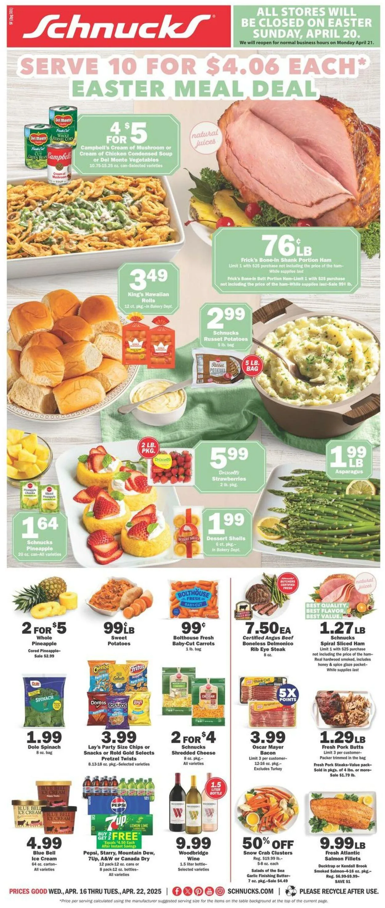 Catálogo de Schnucks Current weekly ad 16 de abril al 22 de abril 2025 - Página 1