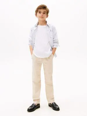 Kids' Stretch-Cotton Poplin Pull-On Pant
