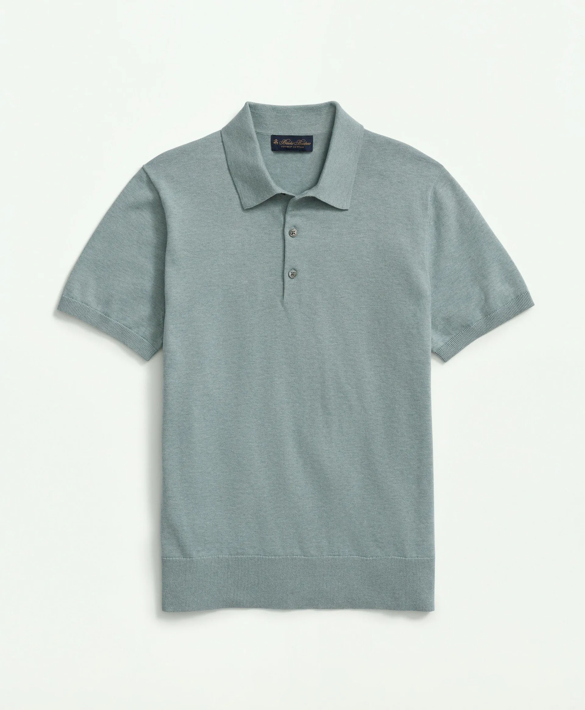 Supima ® Cotton Short-Sleeve Polo Sweater