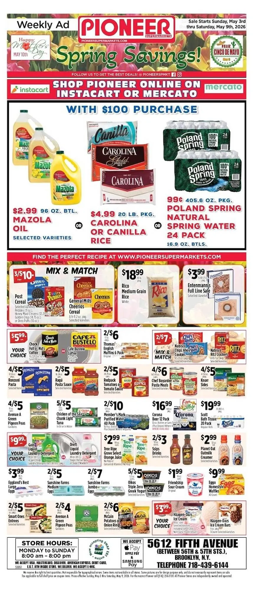 Weekly ad Pioneer Supermarkets weekly ad from May 3 to May 9 2026 - Page 1