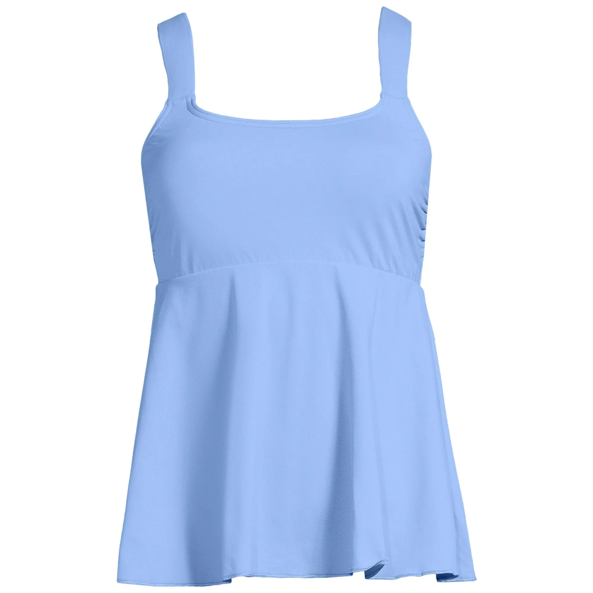 Women's Adjustable Scoop Neck Flutter Tankini Top