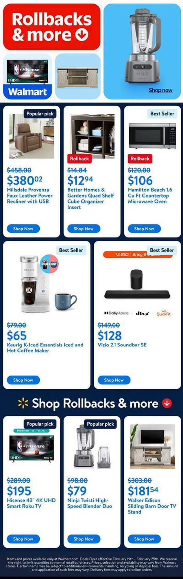 Weekly ad Walmart Weekly Ad from February 19 to February 25 2025 - Page 1