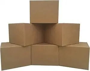 Large Moving Boxes (6 Pack) 20x20x15-inches Packing Cardboard Box