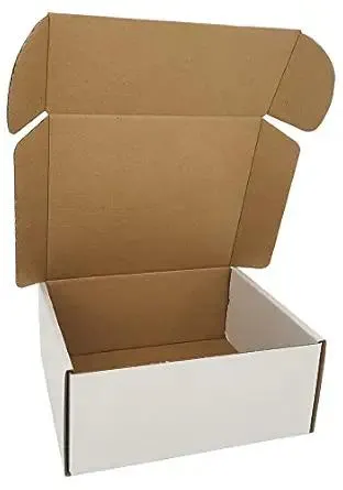 ROTCH 7x6x3'' Small Shipping Boxes, 25 Pack White, Cardboard Corrugated Mailers (M763-25-W)