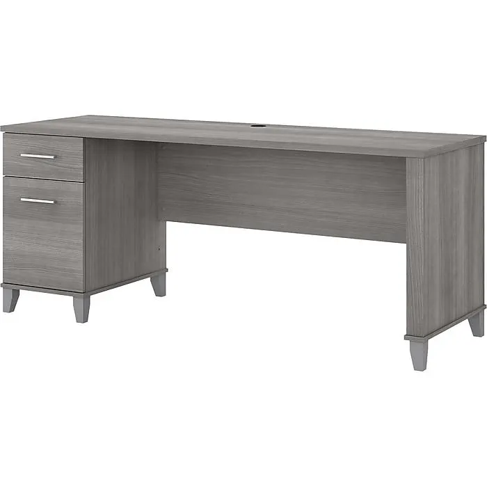 Bush Furniture Somerset 72"W Office Desk with Drawers,