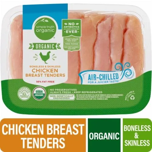 Simple Truth Organic® Ready to Cook Organic Chicken Tenders Air Chilled