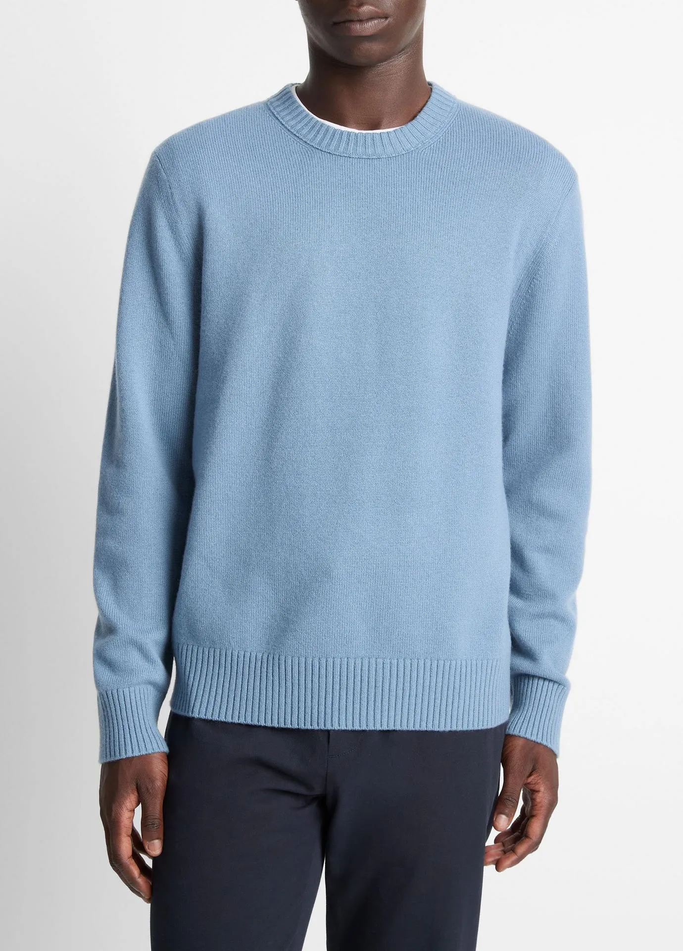 Wool-Cashmere Crew Neck Sweater