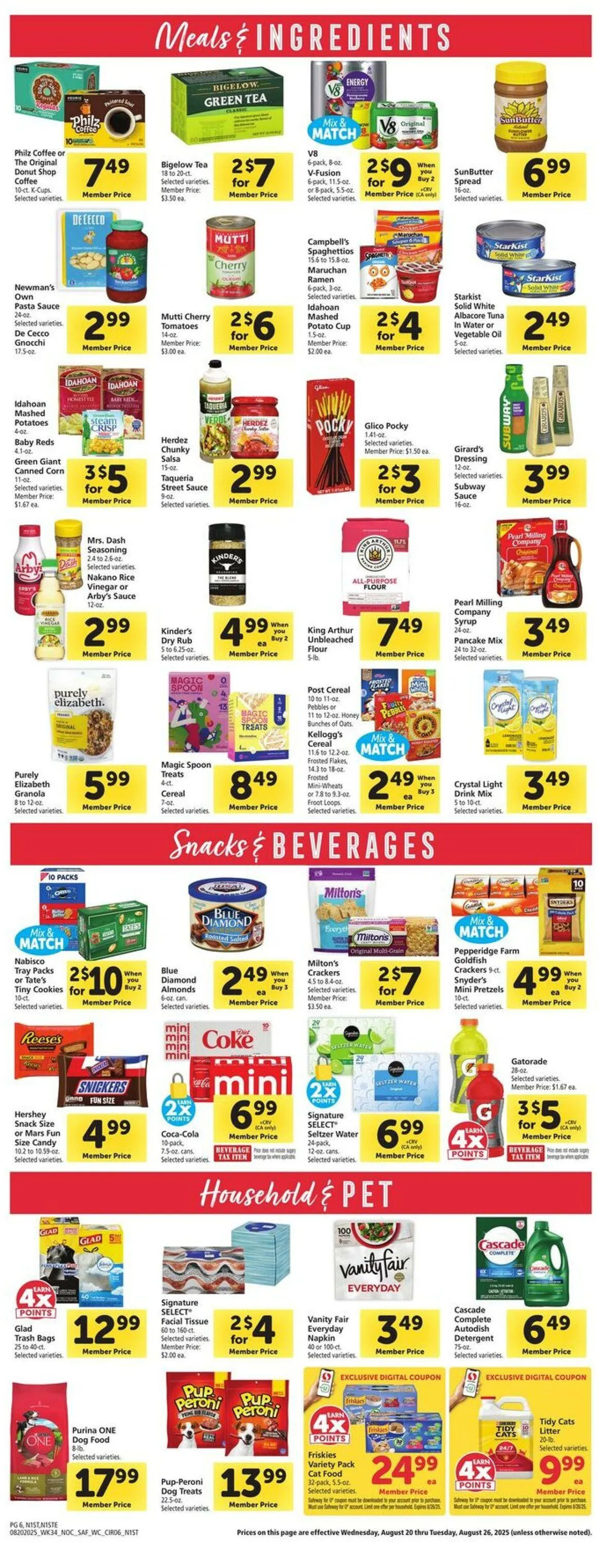 Weekly ad Safeway Current weekly ad from August 20 to August 26 2025 - Page 6