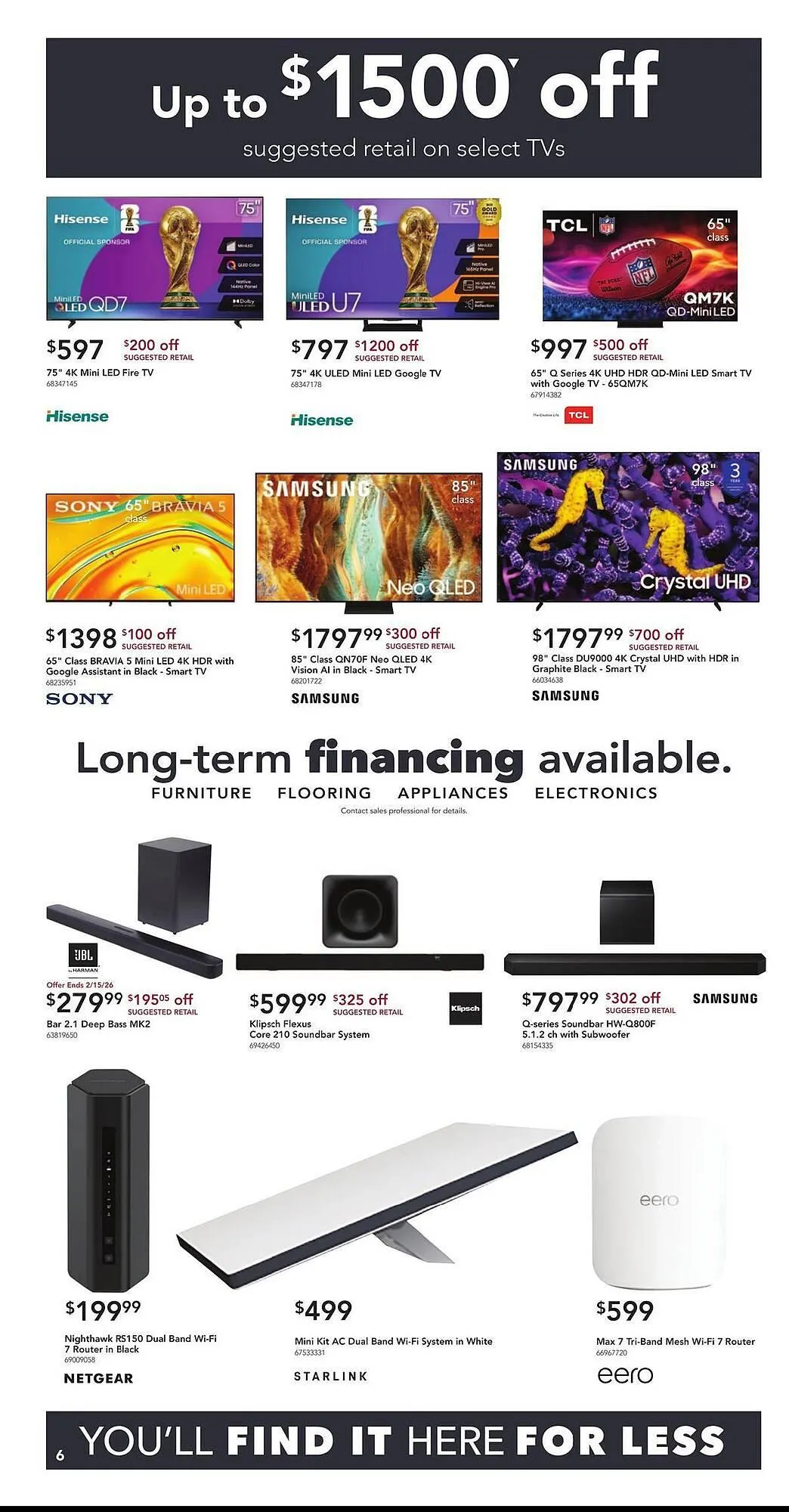 Weekly ad Nebraska Furniture Mart weekly ad from February 11 to February 17 2026 - Page 6