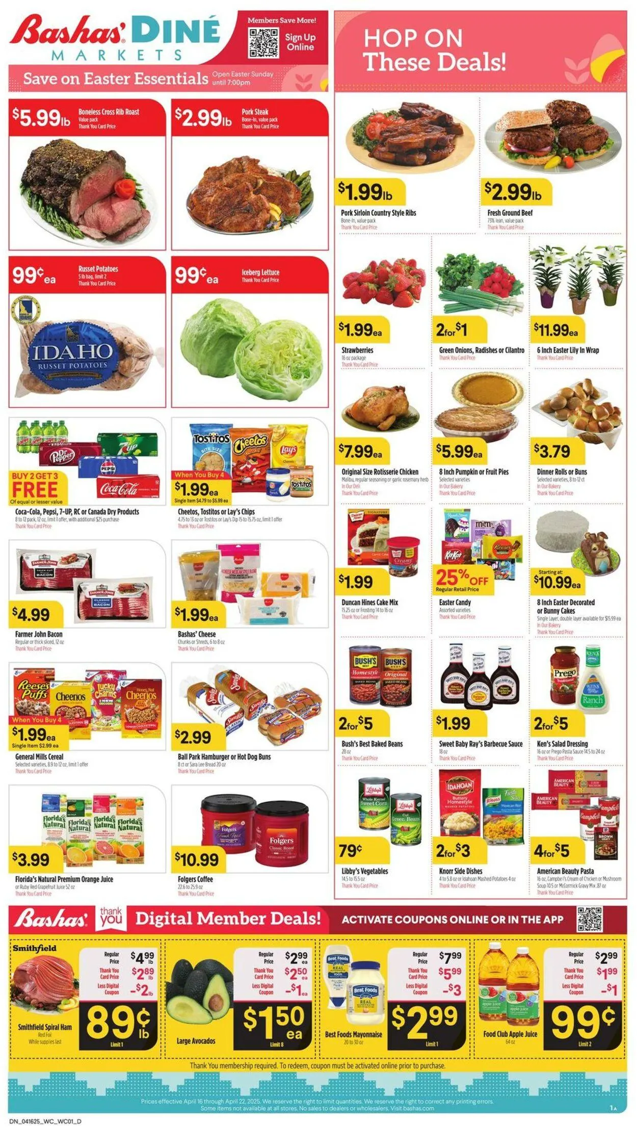 Weekly ad Bashas Current weekly ad from April 16 to April 22 2025 - Page 1