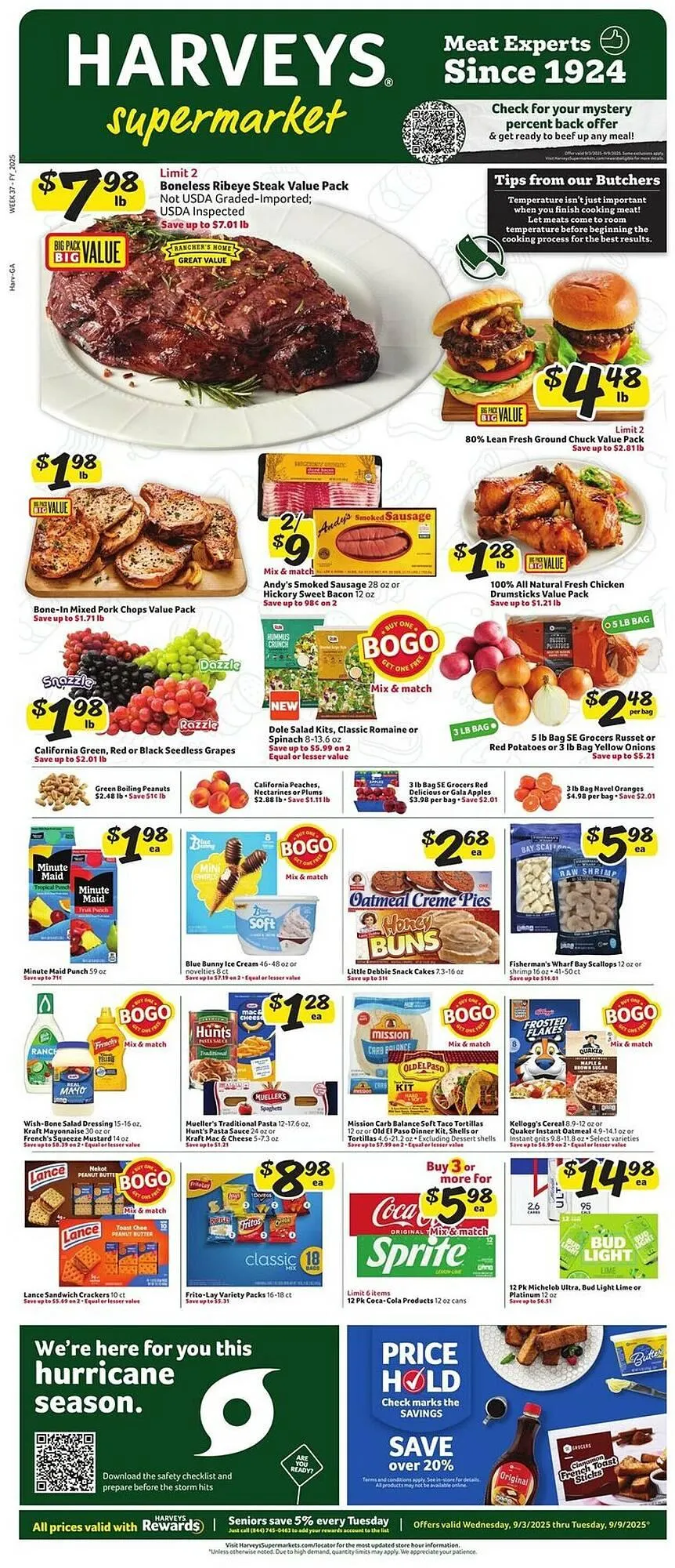 Harveys Supermarkets weekly ad - 1