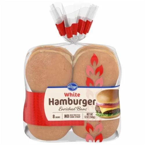 Kroger® White Hamburger Buns