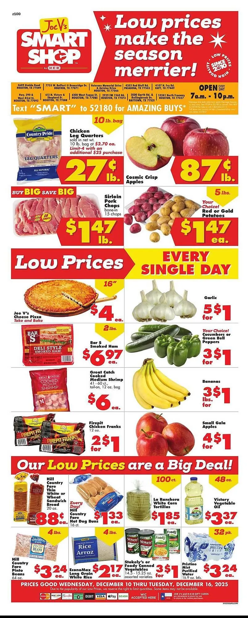 Weekly ad Joe V's Smart Shop weekly ad from December 10 to December 16 2025 - Page 1