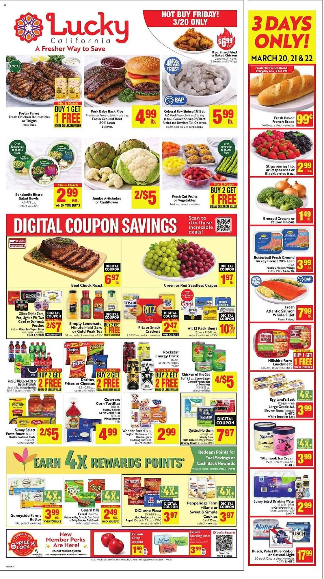Weekly ad Lucky Supermarkets weekly ad from March 18 to March 24 2026 - Page 1