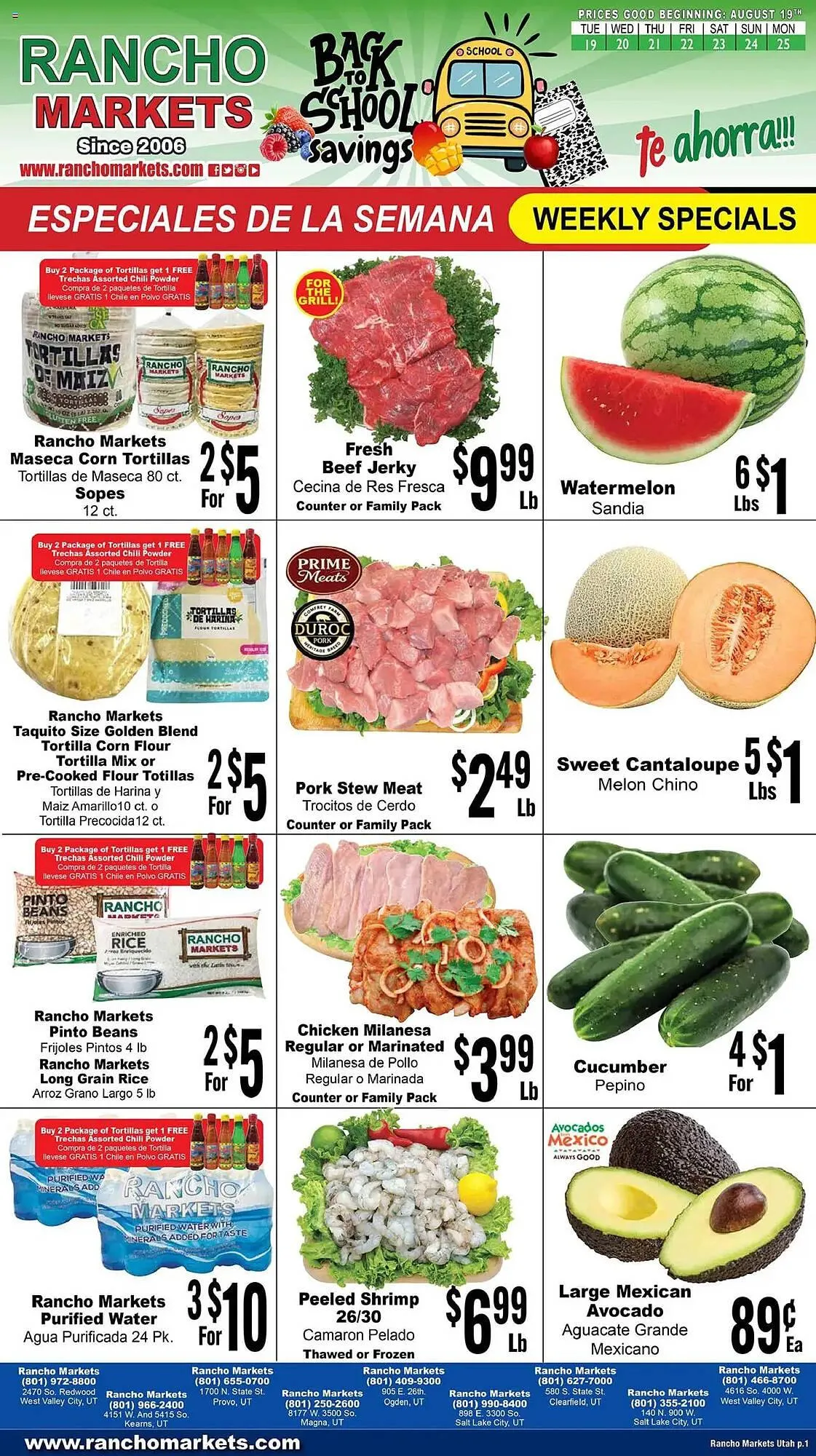 Rancho Markets Weekly Ad - 1