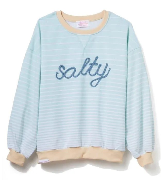 Simply Southern Juniors Beach Salty Crew Neck Sweater