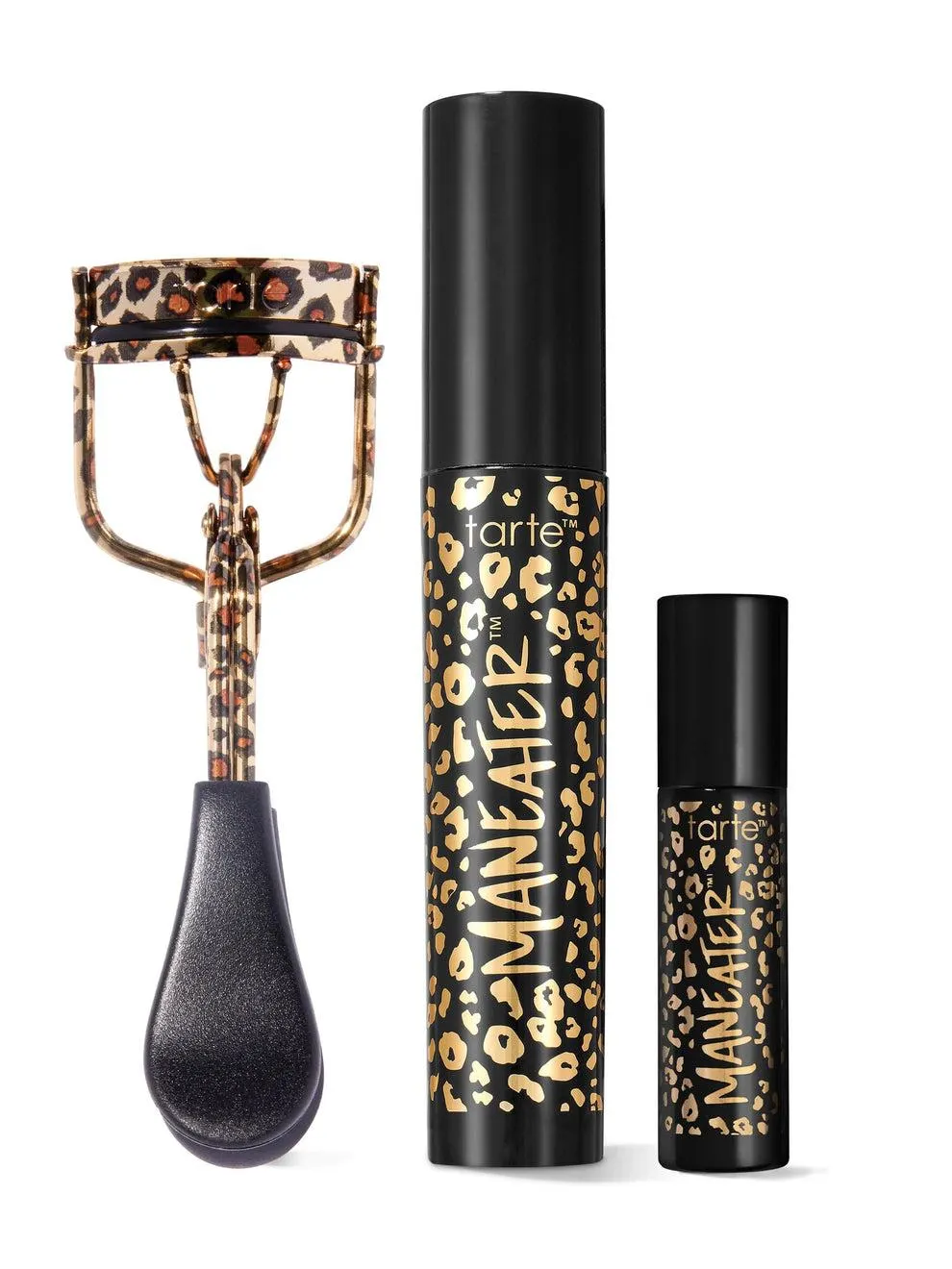 maneater home & to-go mascaras + lash curler