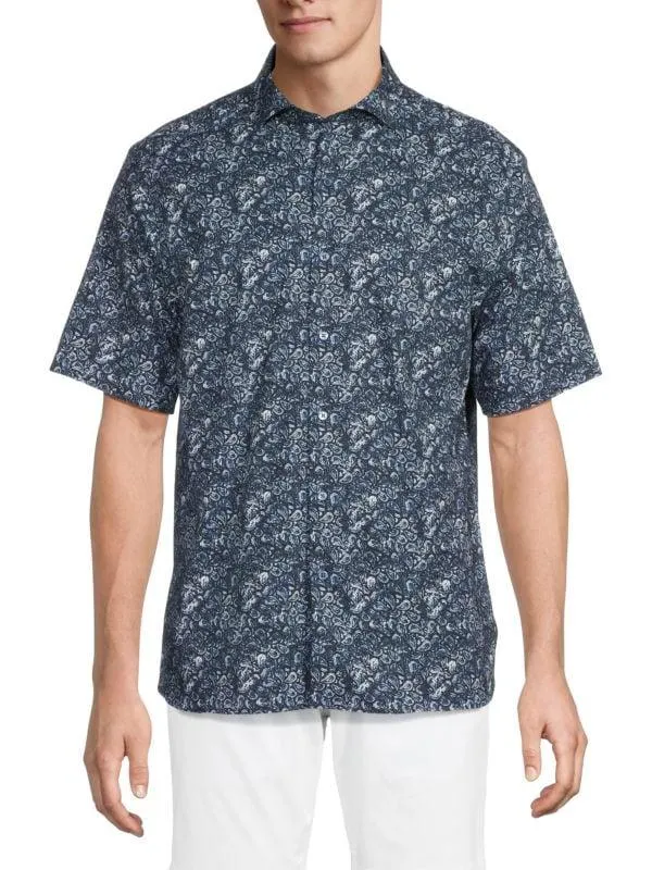 Paisley Stretch Cotton Modern Fit Shirt