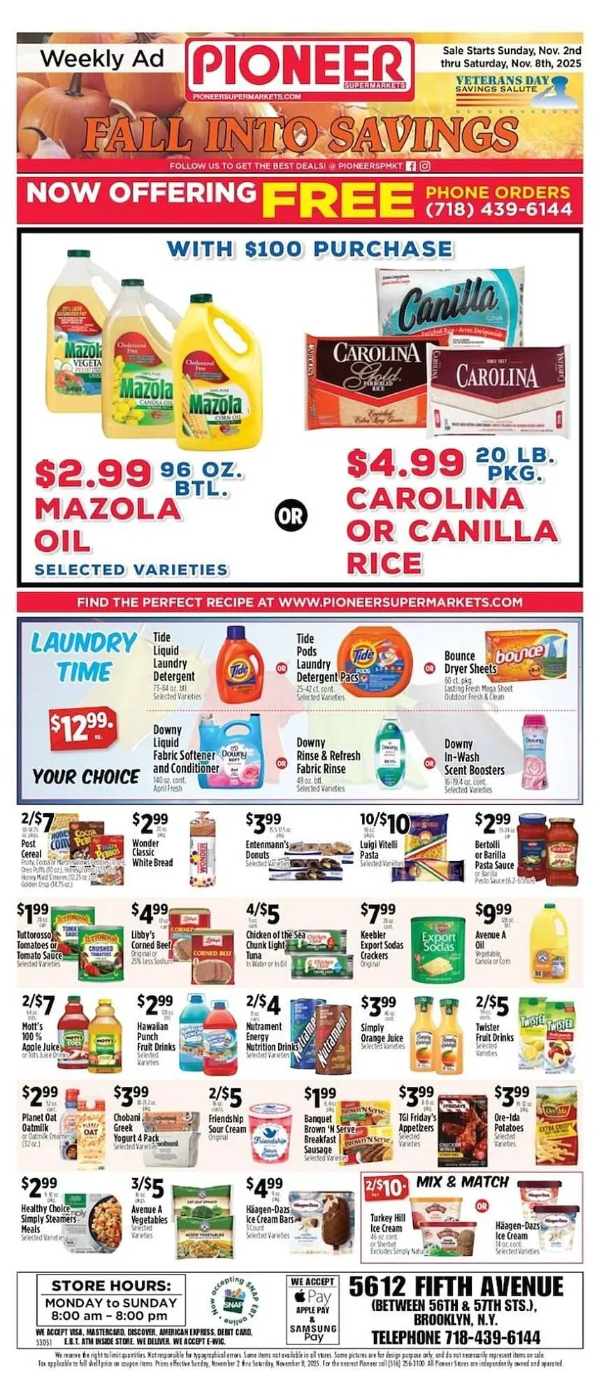 Weekly ad Pioneer Supermarkets weekly ad from November 2 to November 8 2025 - Page 1