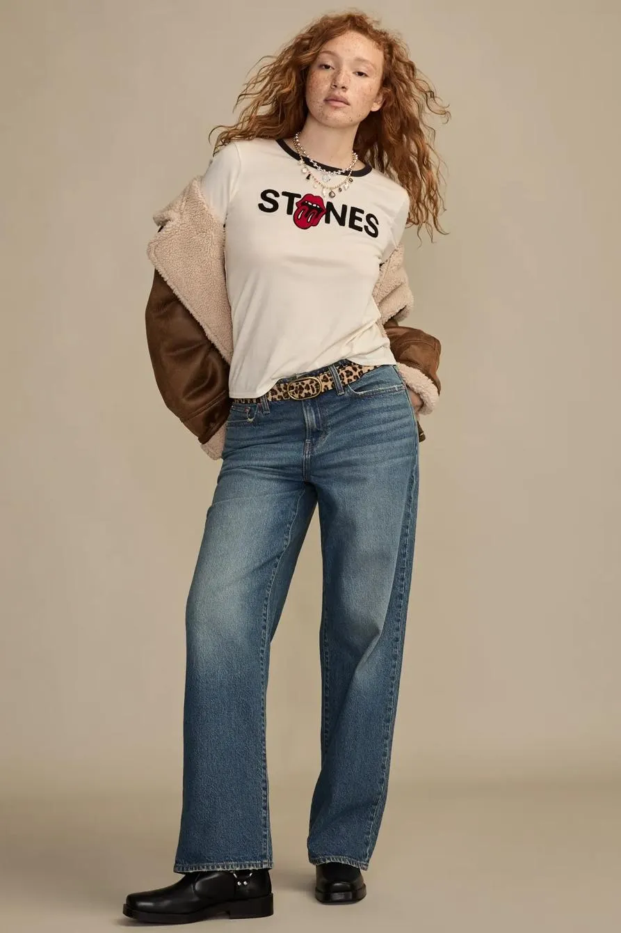 mid rise curvy baggy