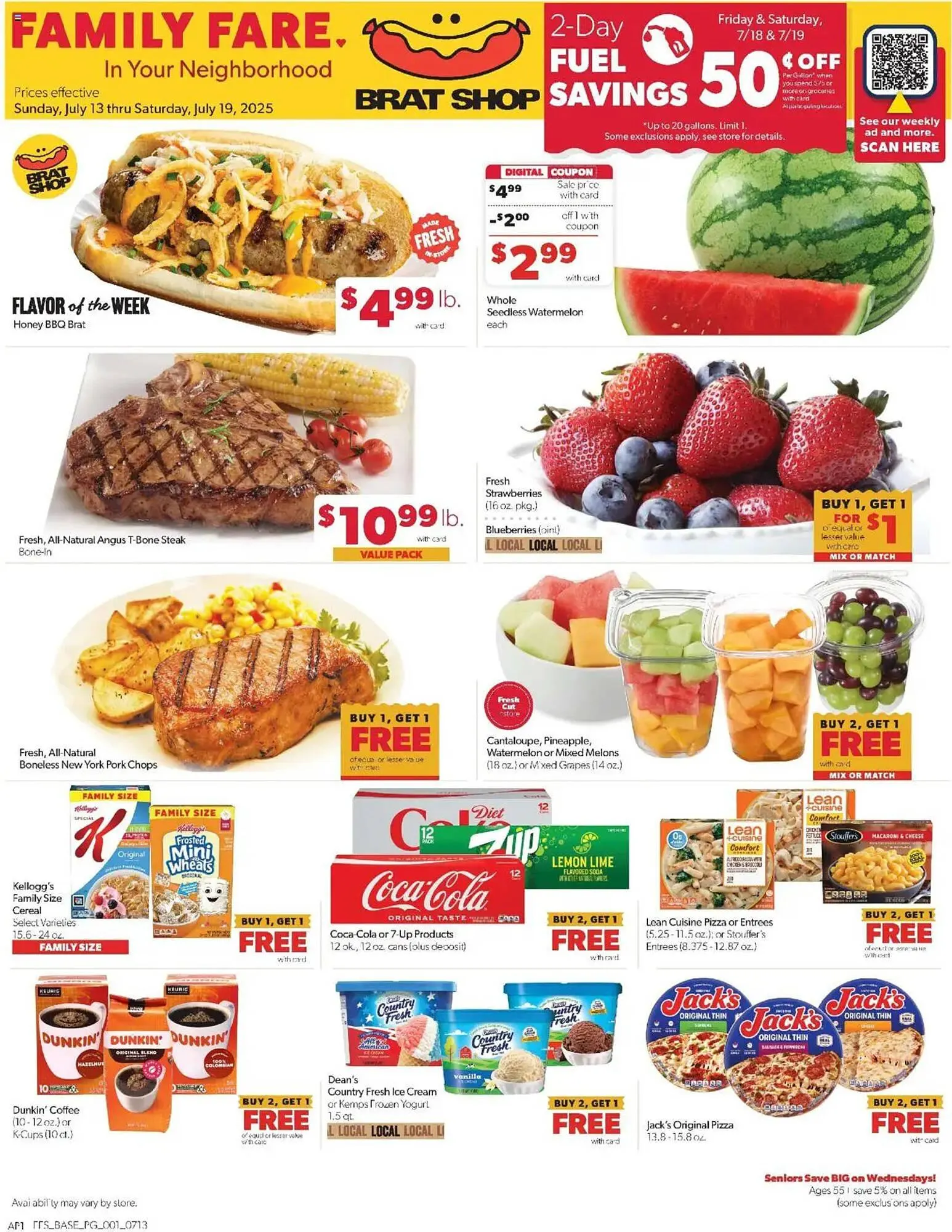 Weekly ad Family Fare Weekly Ad from July 13 to July 20 2025 - Page 1