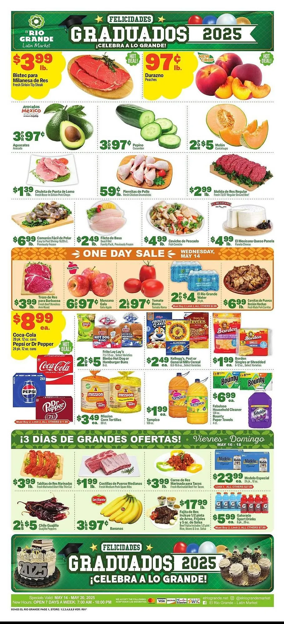 Weekly ad El Rio Grande Weekly Ad from May 14 to May 20 2025 - Page 1