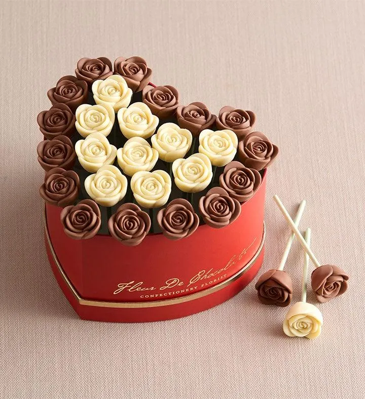 Fleur De Chocolate® Belgian Chocolate Roses - Love Struck