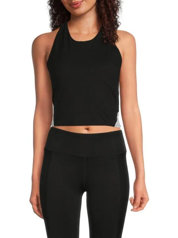 Cutout Back Cropped Tank