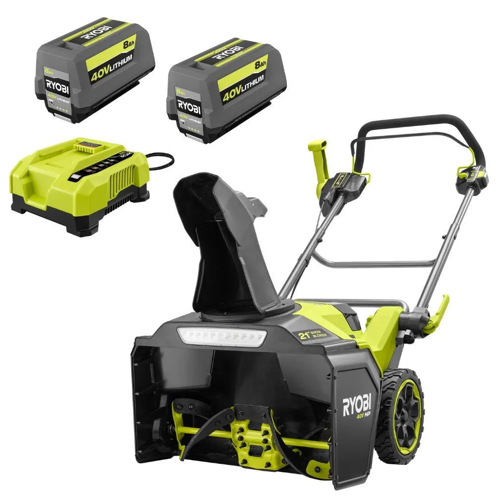 40V HP Brushless 21” Single-Stage Auger-Propelled Snow Blower Kit