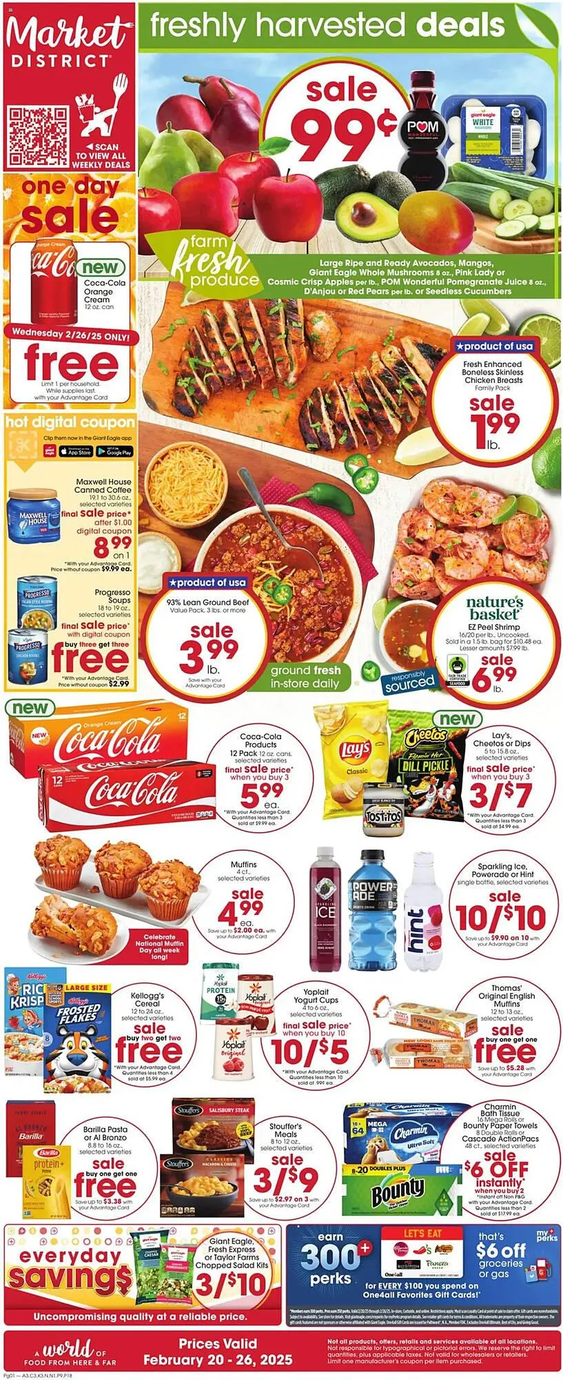 Weekly ad Giant Eagle Weekly Ad from February 20 to February 26 2025 - Page 1