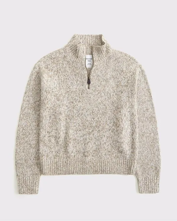 half-zip mockneck sweater