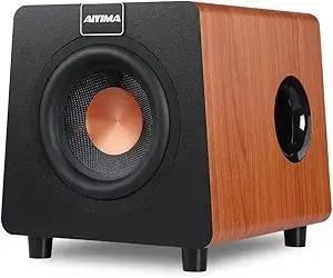 AIYIMA 800X 8 Inch Powered Subwoofer, Incredibly Deep Bass and Powered Subwoofer Woofer Speaker Amplifier for Home Theater,RCA/AUX/LFE inputs