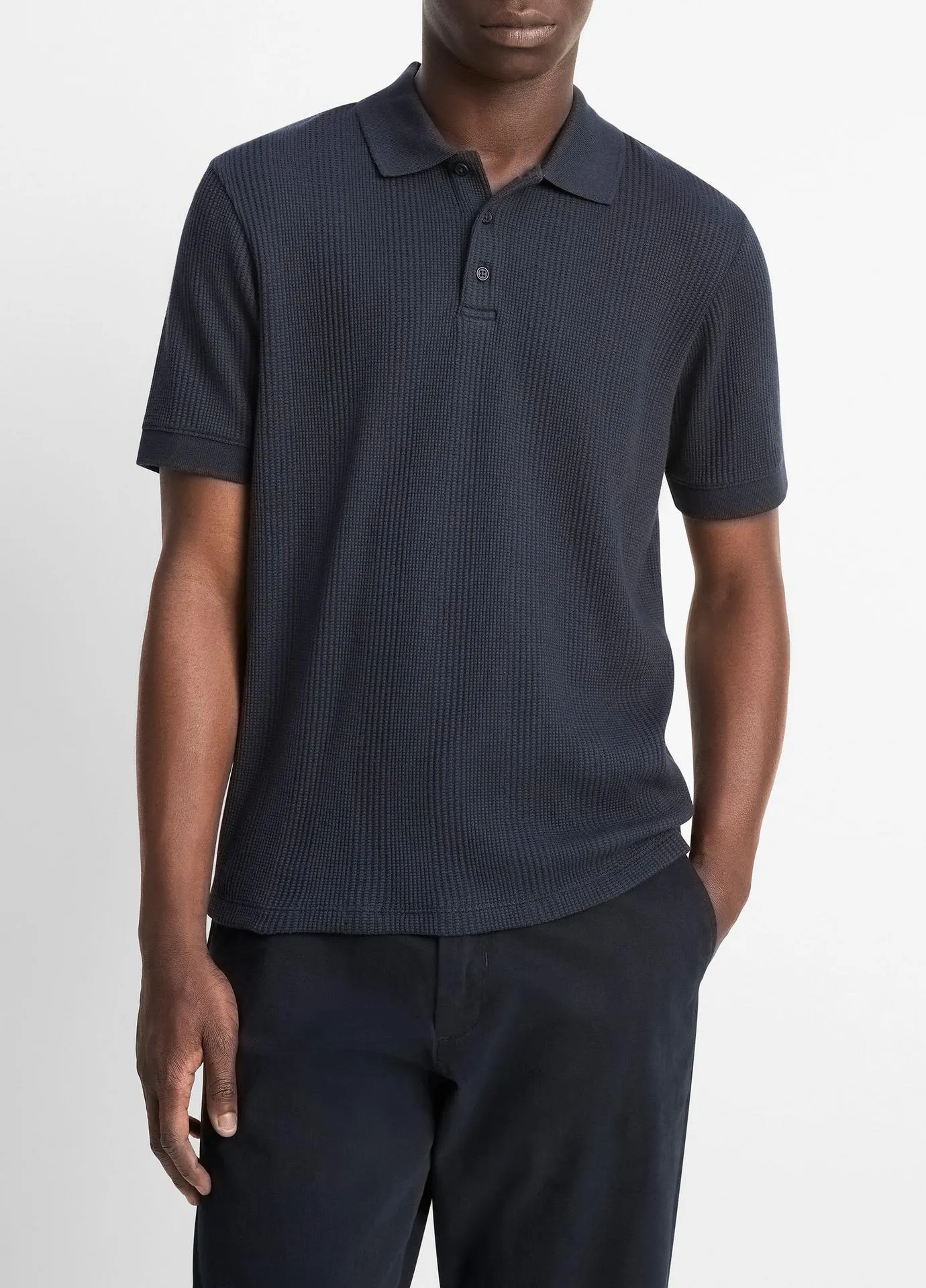 Variegated Pima Cotton Polo Shirt