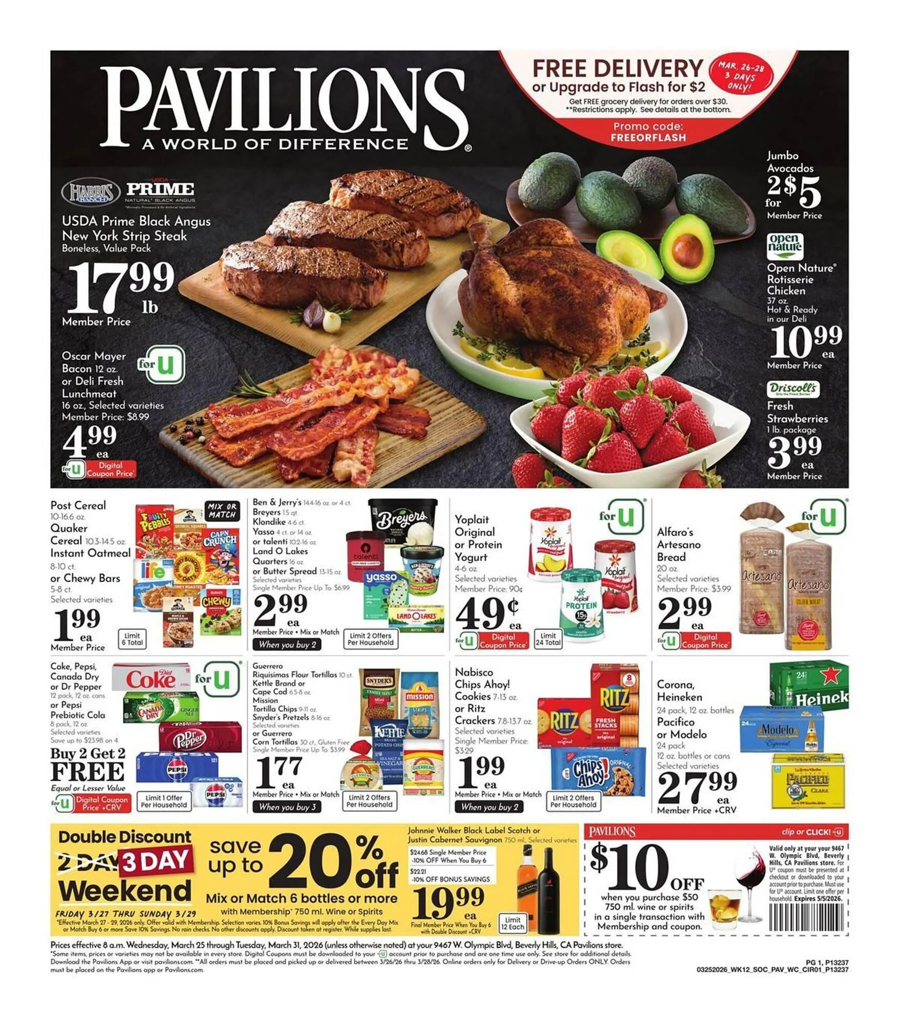 Weekly ad Pavilions weekly ad from March 25 to March 31 2026 - Page 1