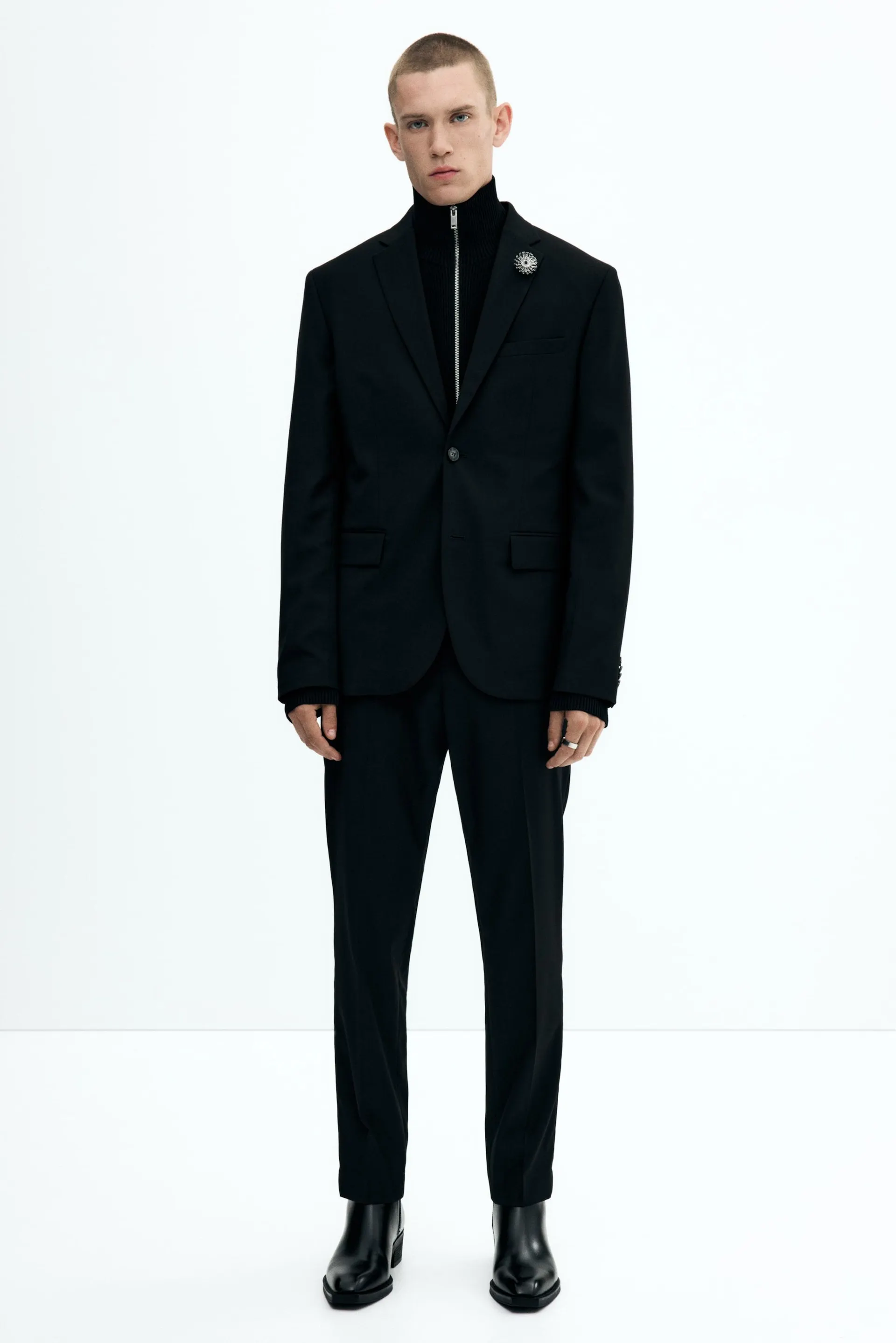 Slim-Fit Suit Pants