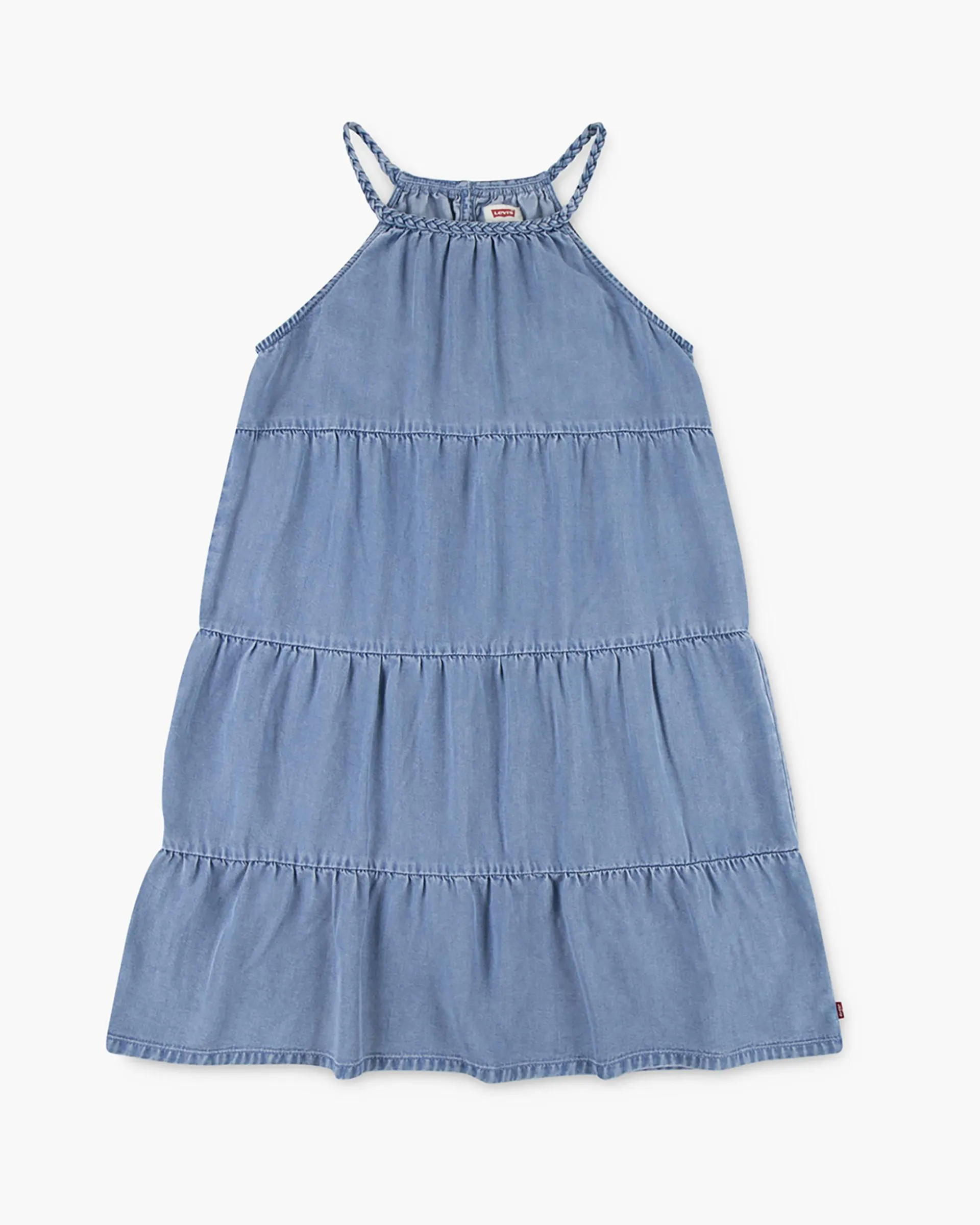 Halter Tiered Dress Big Girls S-xl
