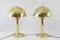 Art Deco Style Mushroom Table Lamps from WSB, Germany, 1970s, Set of 2