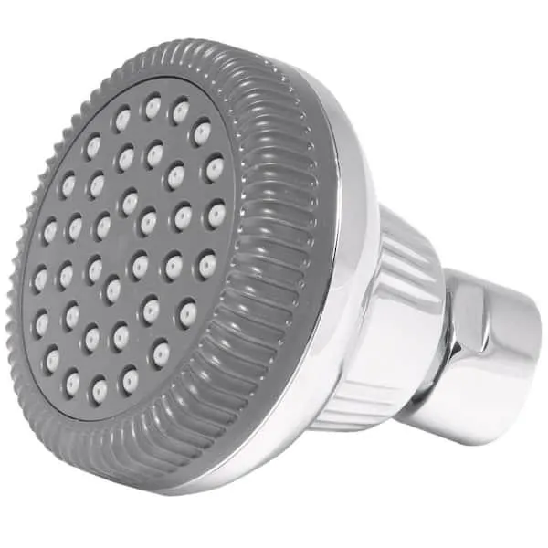1-Spray 1.4 in. Single Wall Mount Fixed Shower Head in Chrome