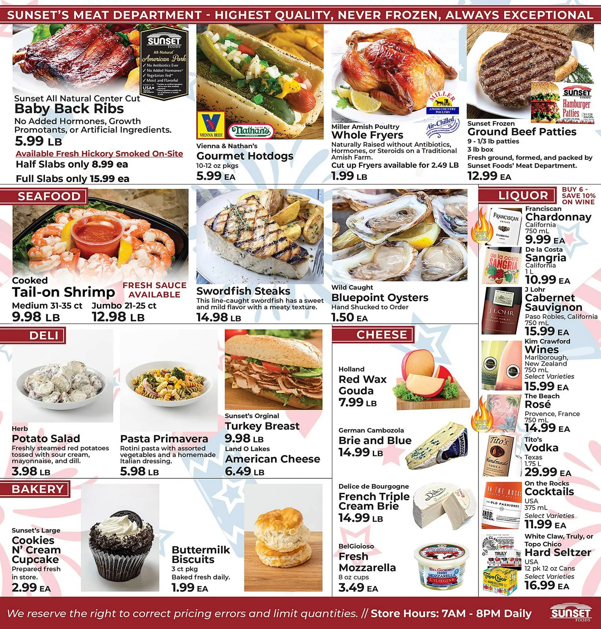Weekly ad Sunset Foods Weekly Ad from July 3 to July 9 2024 - Page 2