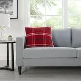 Member's Mark Plaid Faux Fur Decorative Pillow 20" x 20", Assorted Designs