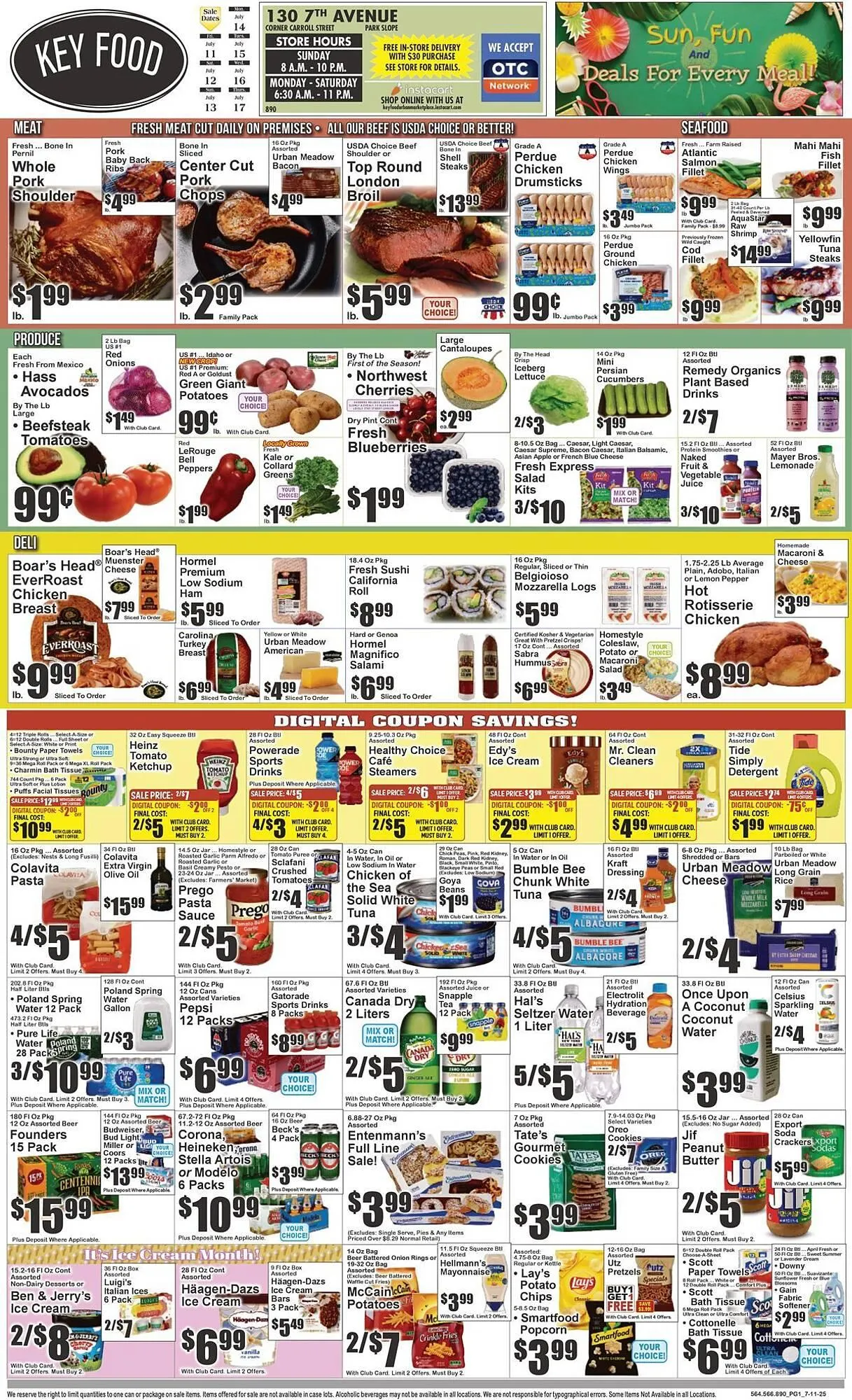Weekly ad Key Food Weekly Ad from July 11 to July 17 2025 - Page 1