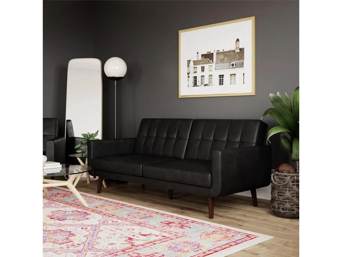 Atwater Living Nova Modern Leather Futon