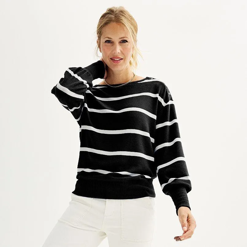 Women's Sonoma Goods For Life® Cozy Boatneck Pullover