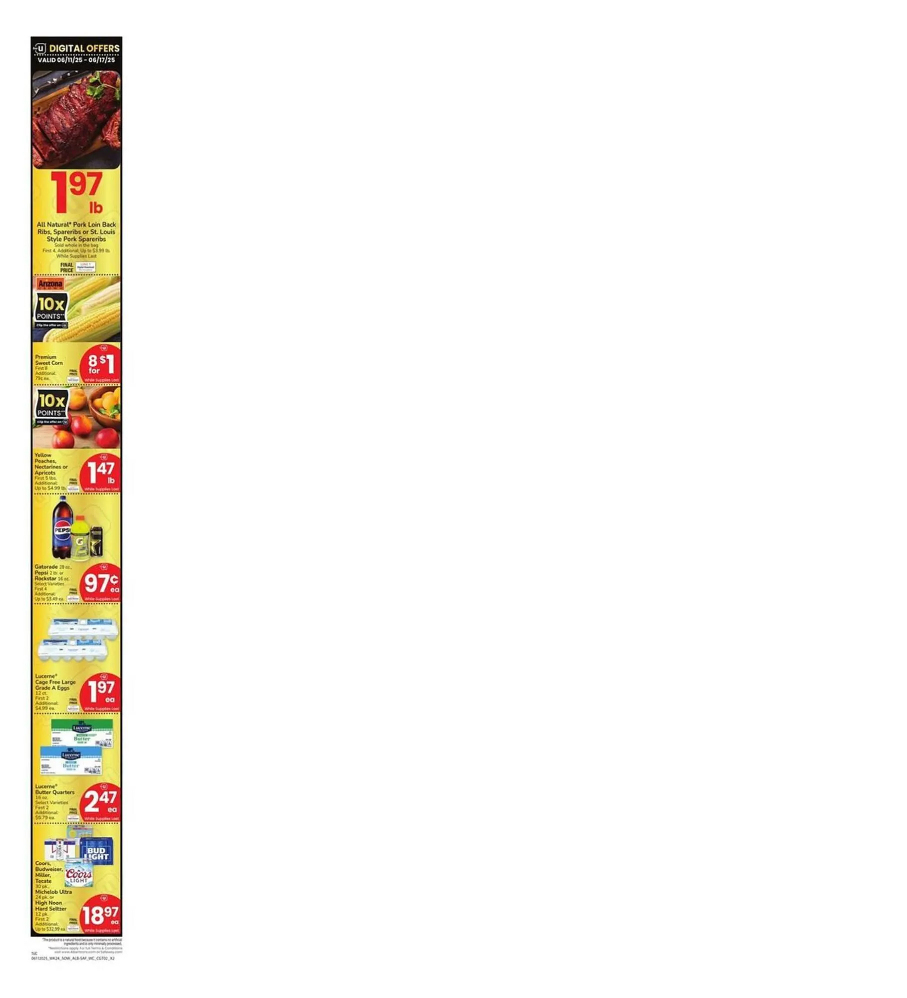 Weekly ad Albertsons Weekly Ad from June 11 to June 17 2025 - Page 1