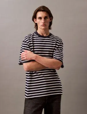 Bold Stripe Jersey Relaxed Tee